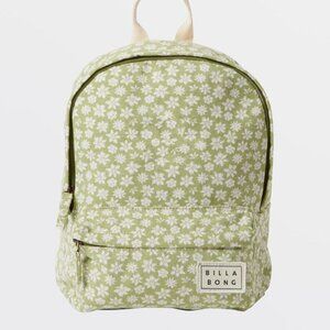 Billabong Mini Green Floral Backpack